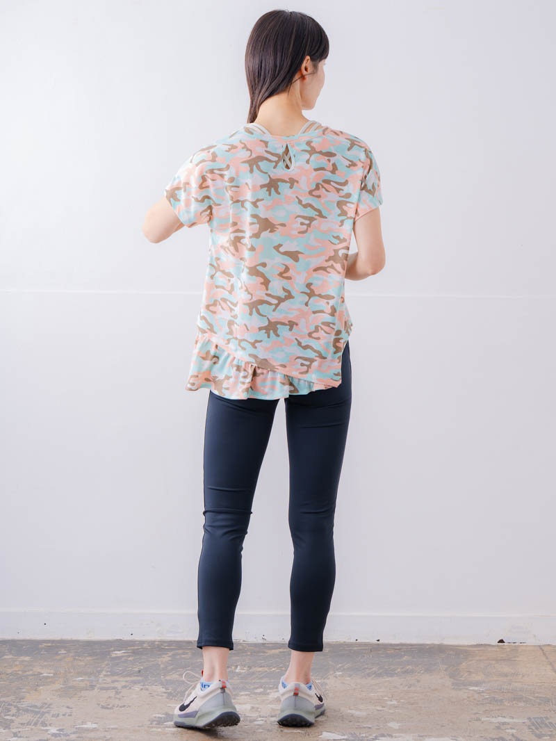 ソフト迷彩 Tシャツ ピンク 1534-1459