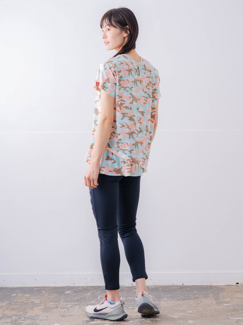 ソフト迷彩 Tシャツ ピンク 1534-1459