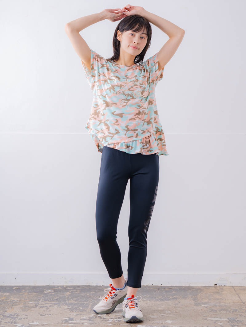 ソフト迷彩 Tシャツ ピンク 1534-1459