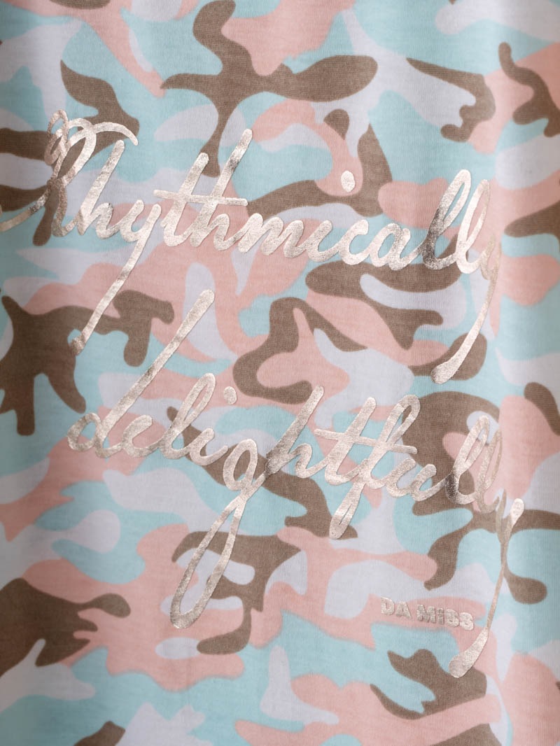 ソフト迷彩 Tシャツ ピンク 1534-1459