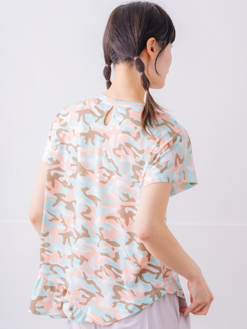 ソフト迷彩 Tシャツ ピンク 1534-1459