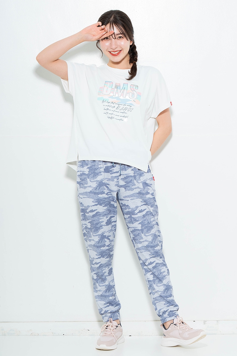 スイート迷彩ロゴTシャツ ホワイト 1634-1627