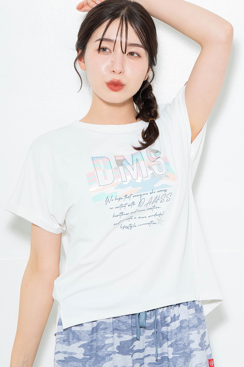 先行割10％OFF】 スイート迷彩ロゴTシャツ ホワイト 1634-1627【6/12