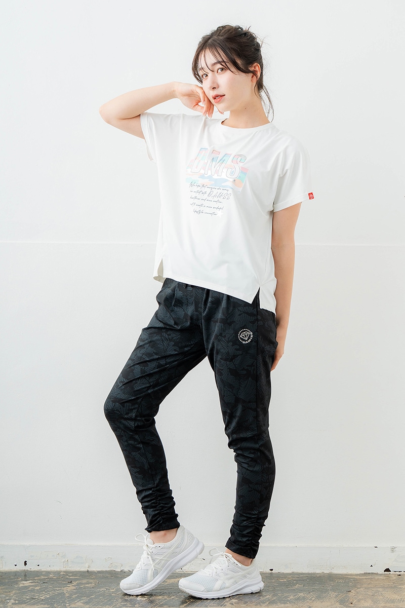 スイート迷彩ロゴTシャツ ホワイト 1634-1627