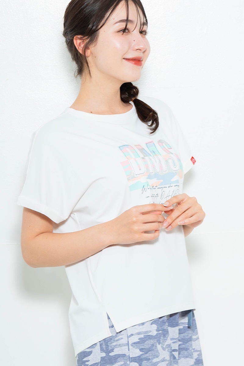 先行割10％OFF】 スイート迷彩ロゴTシャツ ホワイト 1634-1627【6/12