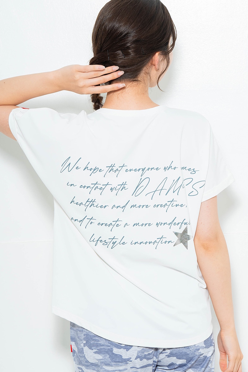 スイート迷彩ロゴTシャツ ホワイト 1634-1627