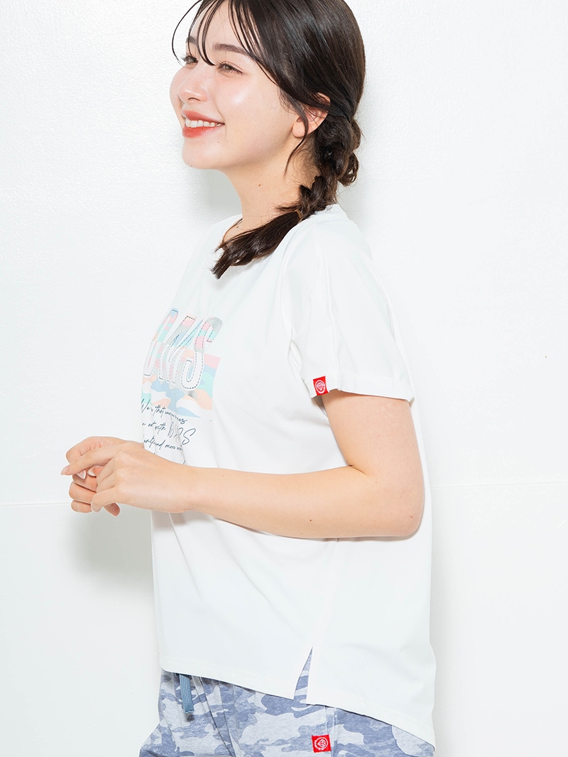スイート迷彩ロゴTシャツ ホワイト 1634-1627