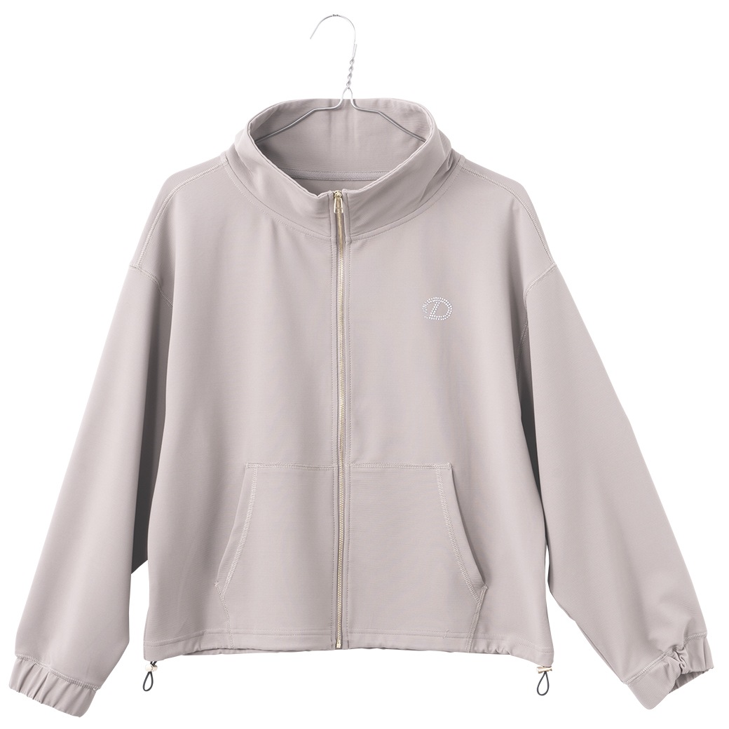 ラインストーンポイントブルゾン ベージュ 1335-1213