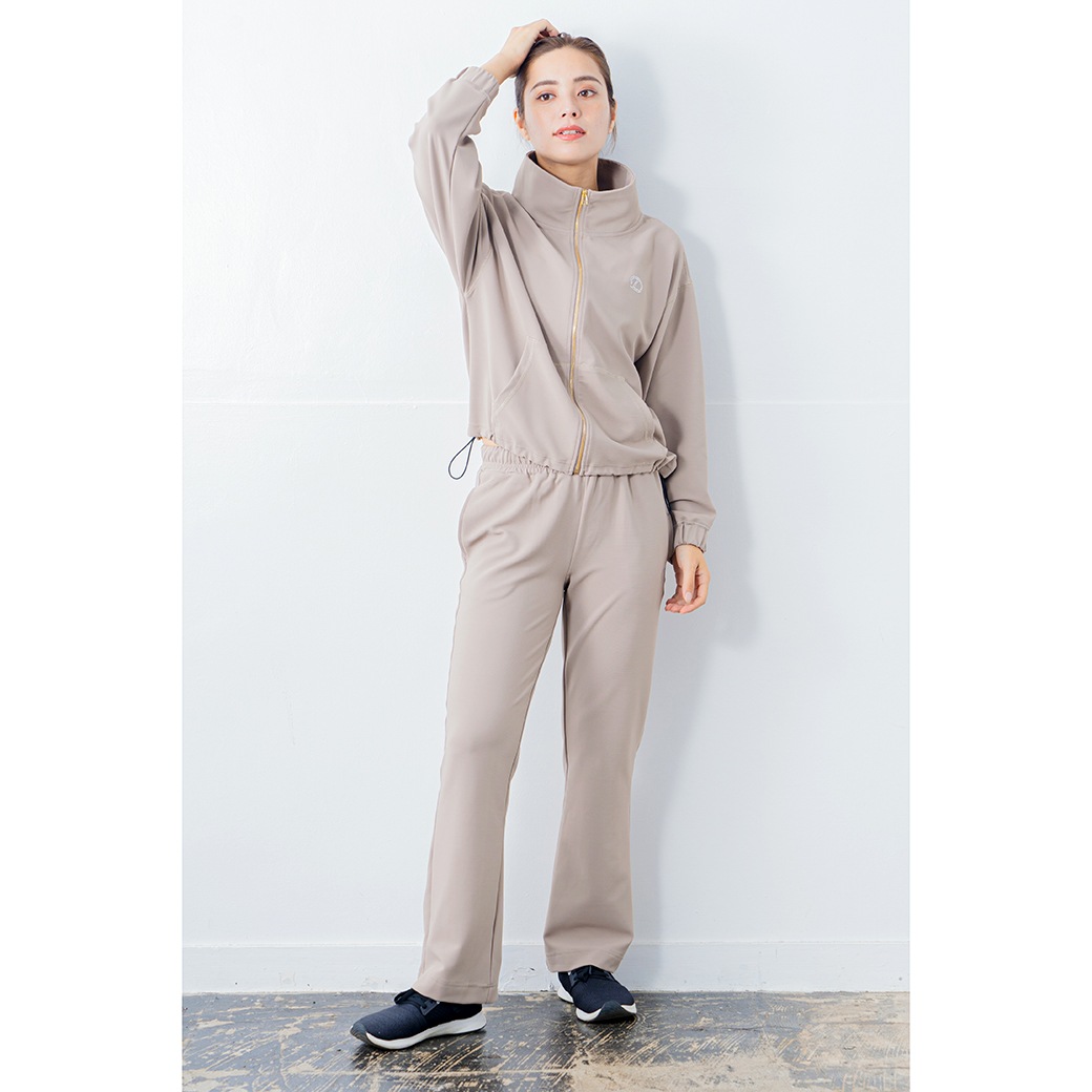 ラインストーンポイントブルゾン ベージュ 1335-1213