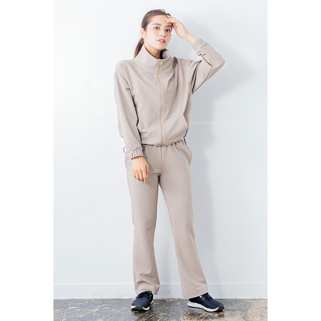 ラインストーンポイントブルゾン ベージュ 1335-1213