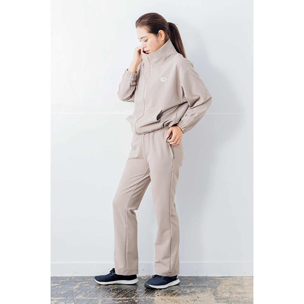 ラインストーンポイントブルゾン ベージュ 1335-1213