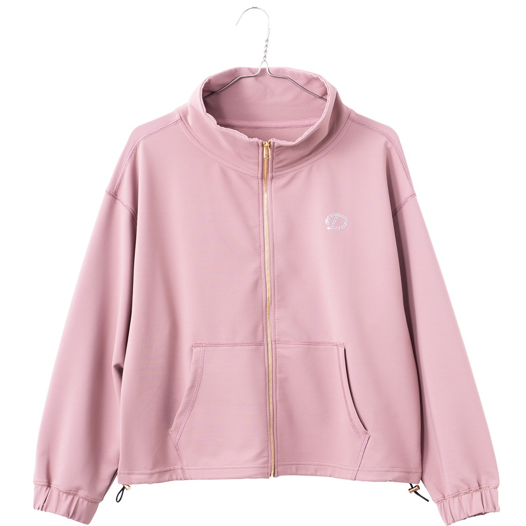 ラインストーンポイントブルゾン ベージュ 1335-1213