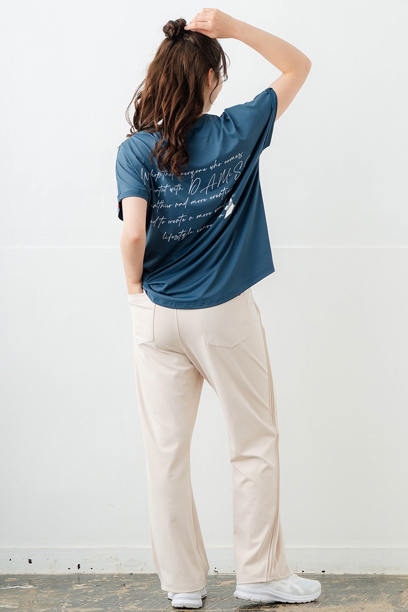 スイート迷彩ロゴTシャツ チャコールブルー 1634-1627
