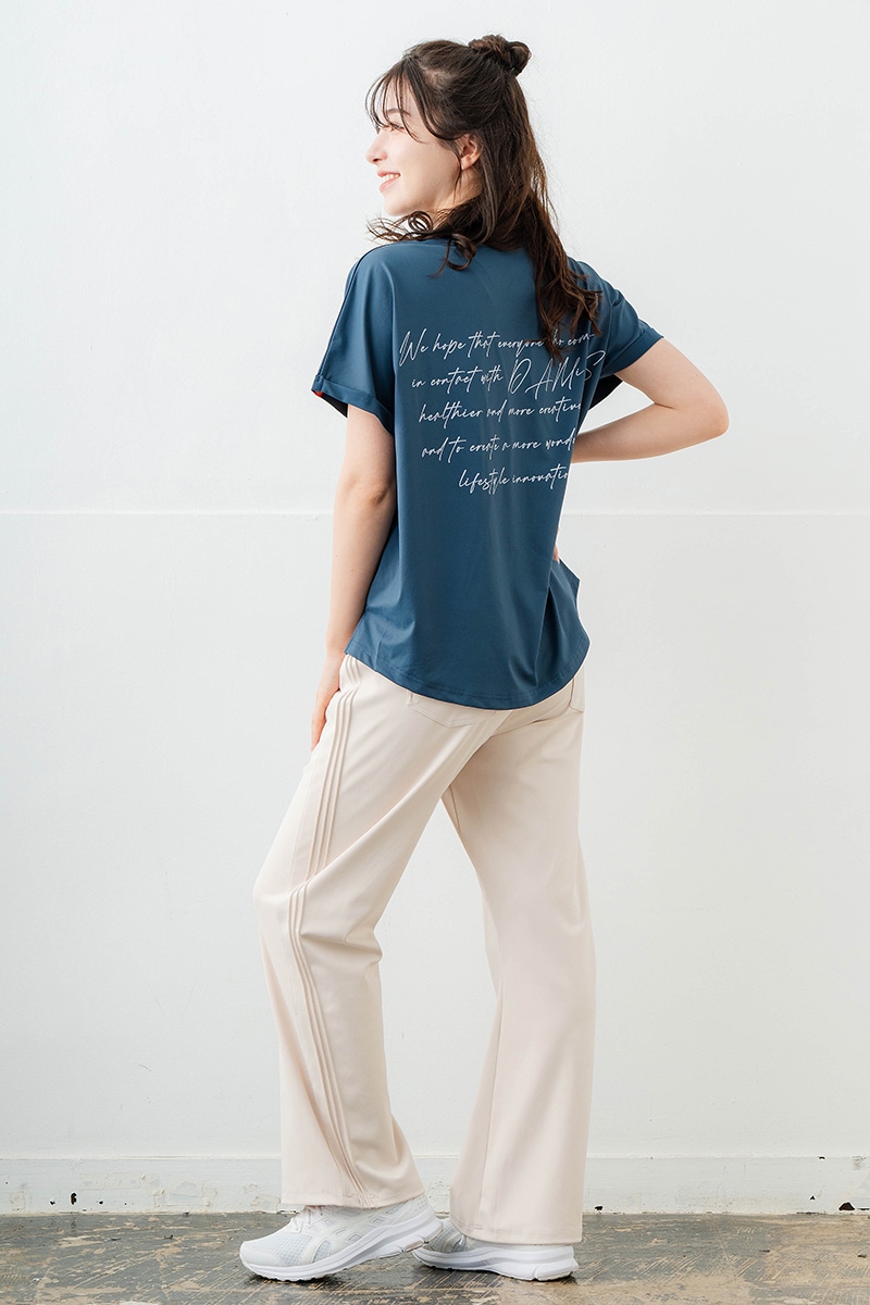 スイート迷彩ロゴTシャツ チャコールブルー 1634-1627
