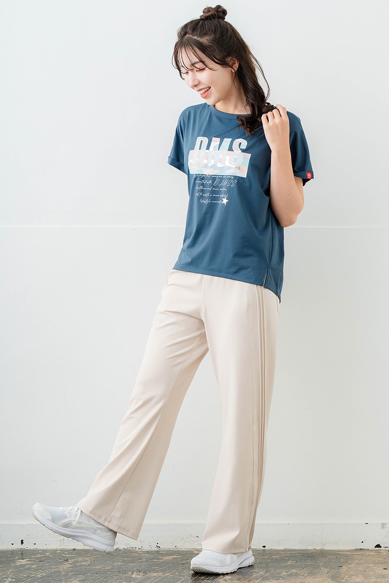 スイート迷彩ロゴTシャツ チャコールブルー 1634-1627