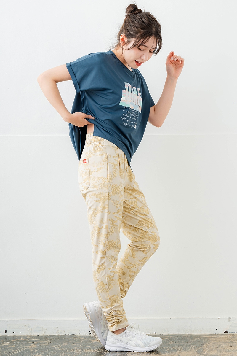 スイート迷彩ロゴTシャツ チャコールブルー 1634-1627