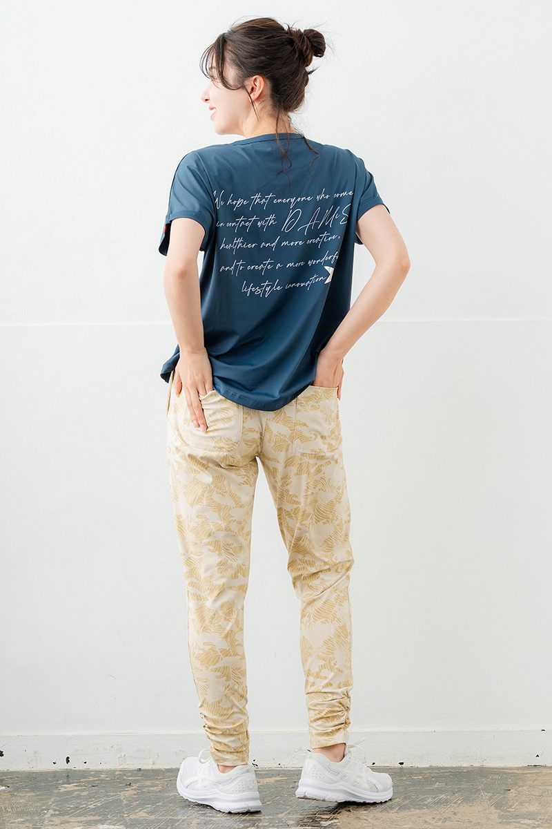 スイート迷彩ロゴTシャツ チャコールブルー 1634-1627