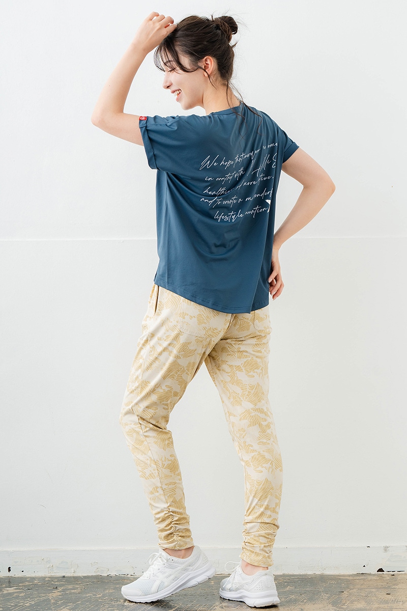 スイート迷彩ロゴTシャツ チャコールブルー 1634-1627