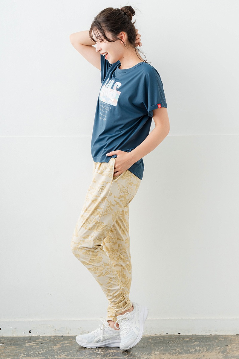 スイート迷彩ロゴTシャツ チャコールブルー 1634-1627