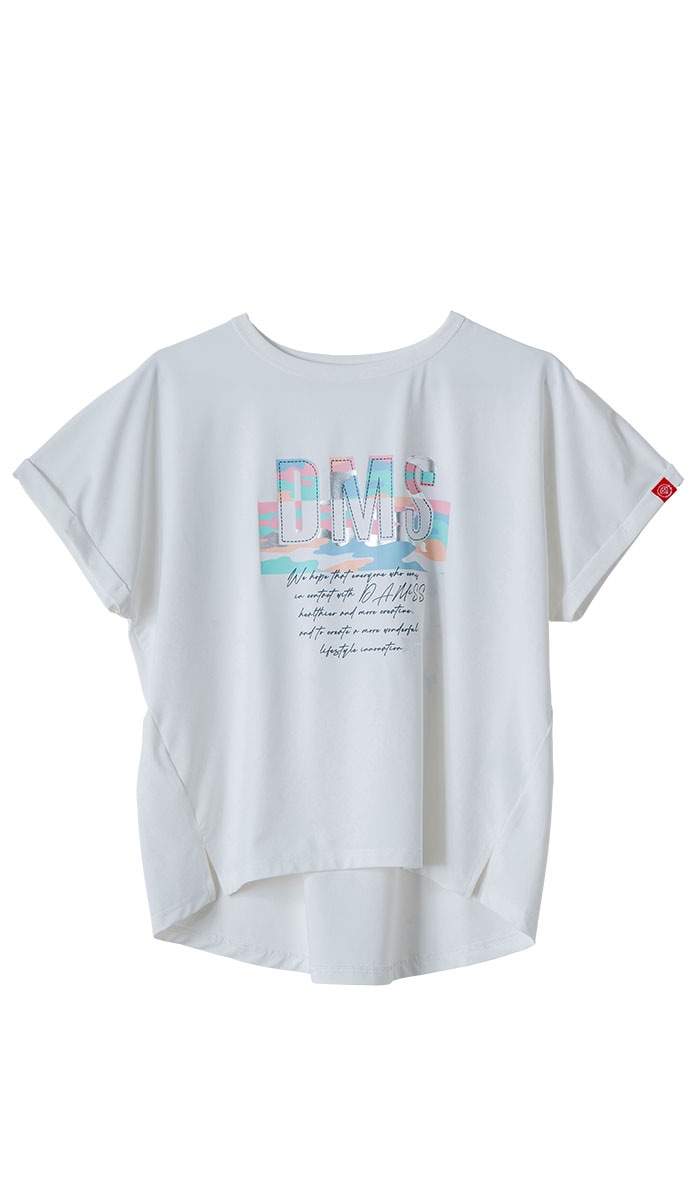 スイート迷彩ロゴTシャツ チャコールブルー 1634-1627