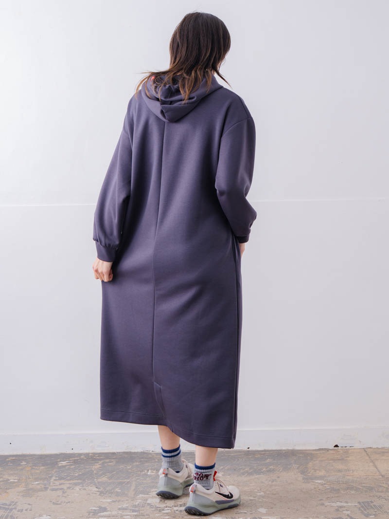ソフトタッチ フードワンピース チャコール 1558-1460