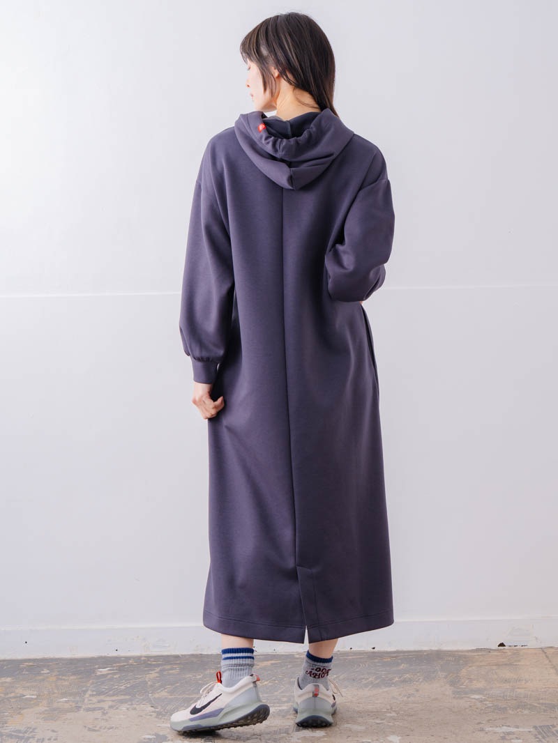 ソフトタッチ フードワンピース チャコール 1558-1460