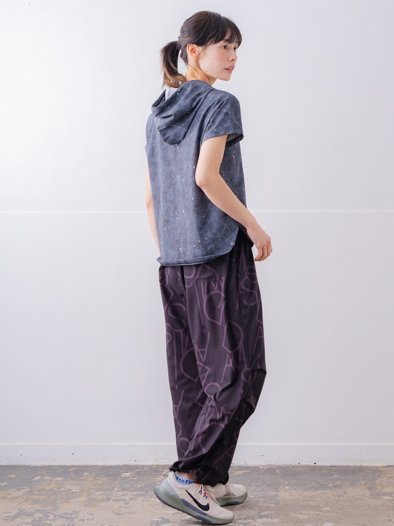 ダメージフード Tシャツ ブラック 1534-1461