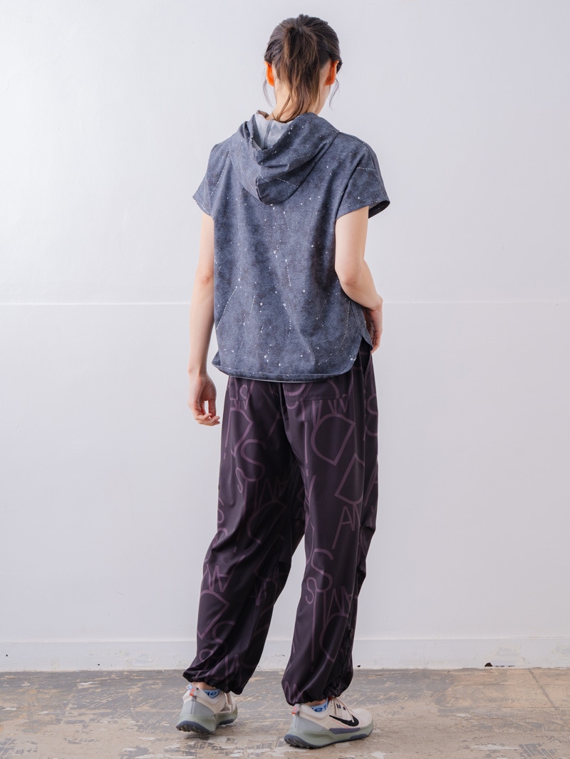 ダメージフード Tシャツ ブラック 1534-1461