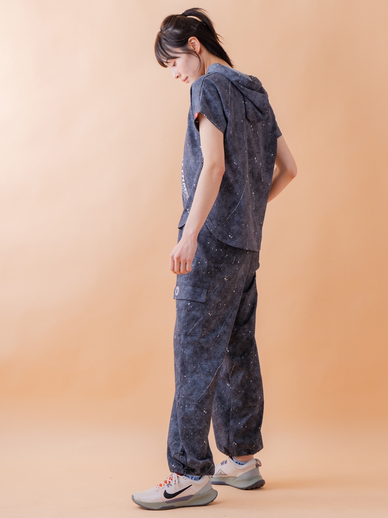 ダメージフード Tシャツ ブラック 1534-1461