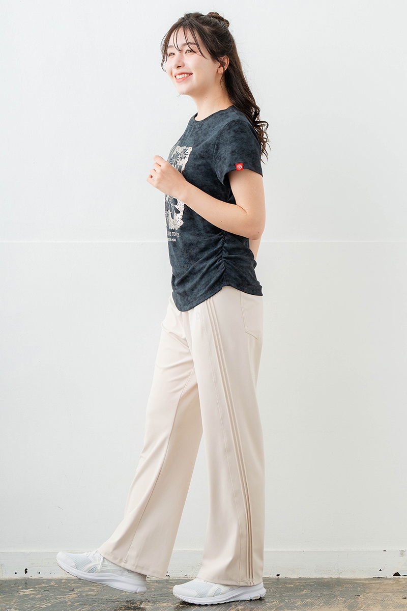 【先行割10%OFF】 ハイウエストタックパンツ アイボリー 5632-1628【6/12まで】