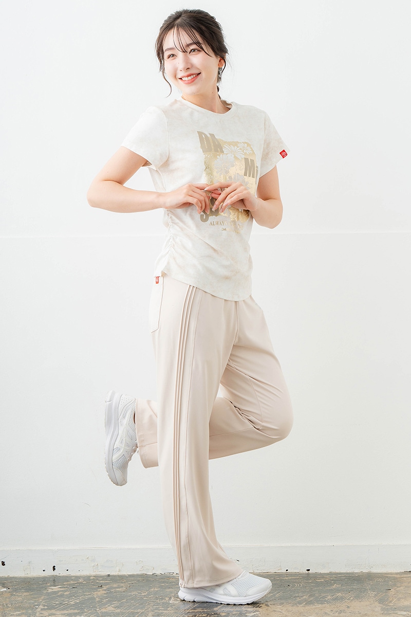 【先行割10%OFF】 ハイウエストタックパンツ アイボリー 5632-1628【6/12まで】