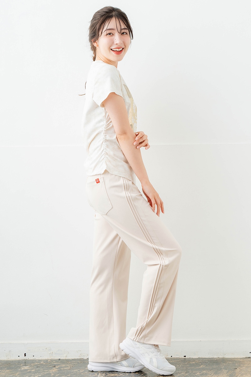 【先行割10%OFF】 ハイウエストタックパンツ アイボリー 5632-1628【6/12まで】
