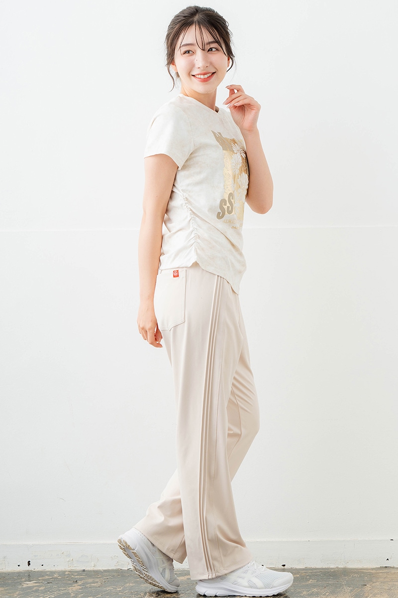 【先行割10%OFF】 ハイウエストタックパンツ アイボリー 5632-1628【6/12まで】