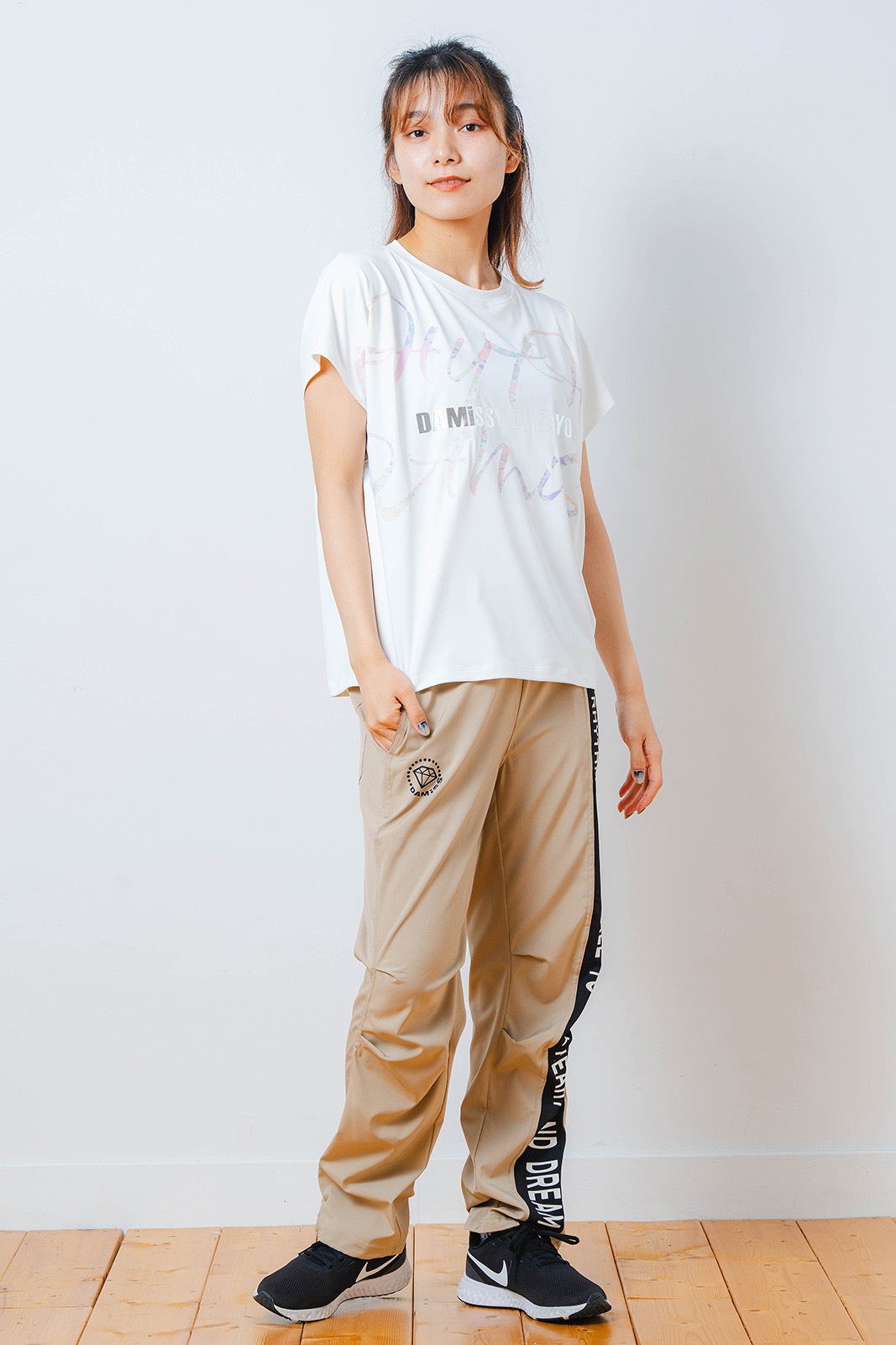 Airy スタンダード パンツ ベージュ 1532-1445