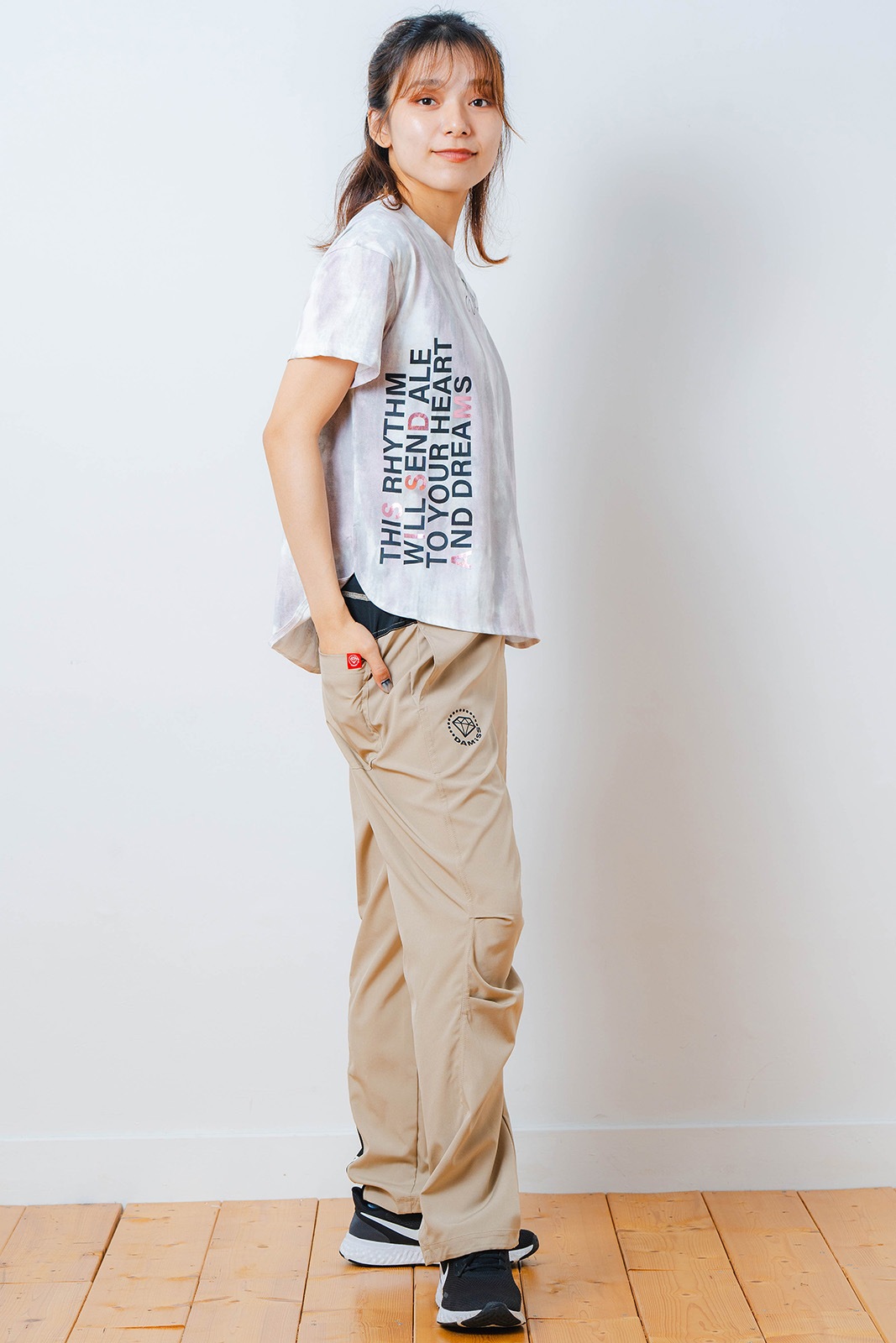 Airy スタンダード パンツ ベージュ 1532-1445