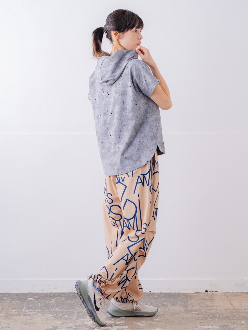 ダメージフード Tシャツ グレー 1534-1461