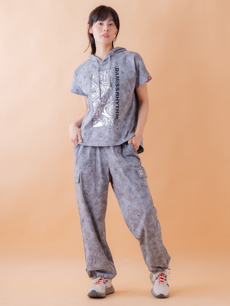 ダメージフード Tシャツ グレー 1534-1461 | D SHOP 着心地のいい高