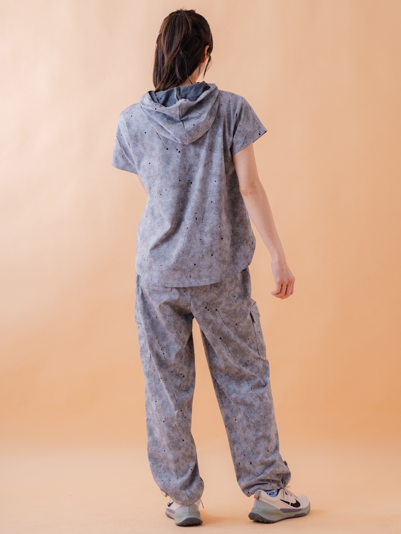 ダメージフード Tシャツ グレー 1534-1461 | D SHOP 着心地のいい高