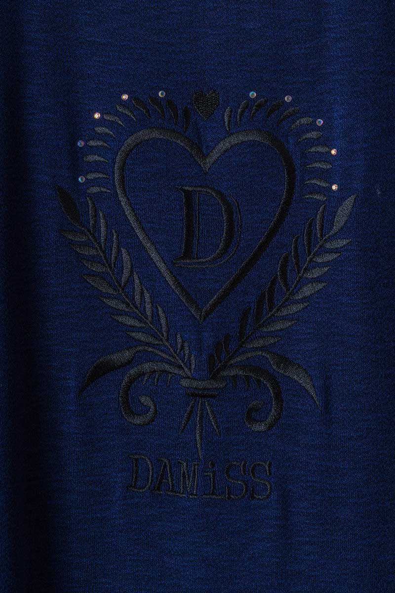 刺繍モチーフリヨセルTシャツ アイボリー　5634-1629