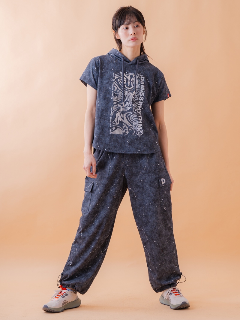 ダメージ カーゴパンツ ブラック 1532-1462 | D SHOP 着心地のいい高