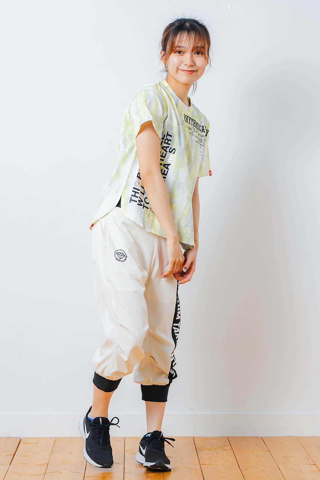 シャドープリント Tシャツ イエロー 1534-1447