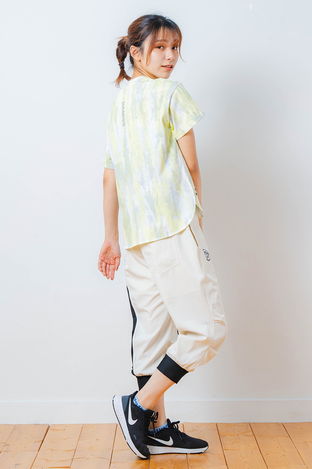 シャドープリント Tシャツ イエロー 1534-1447