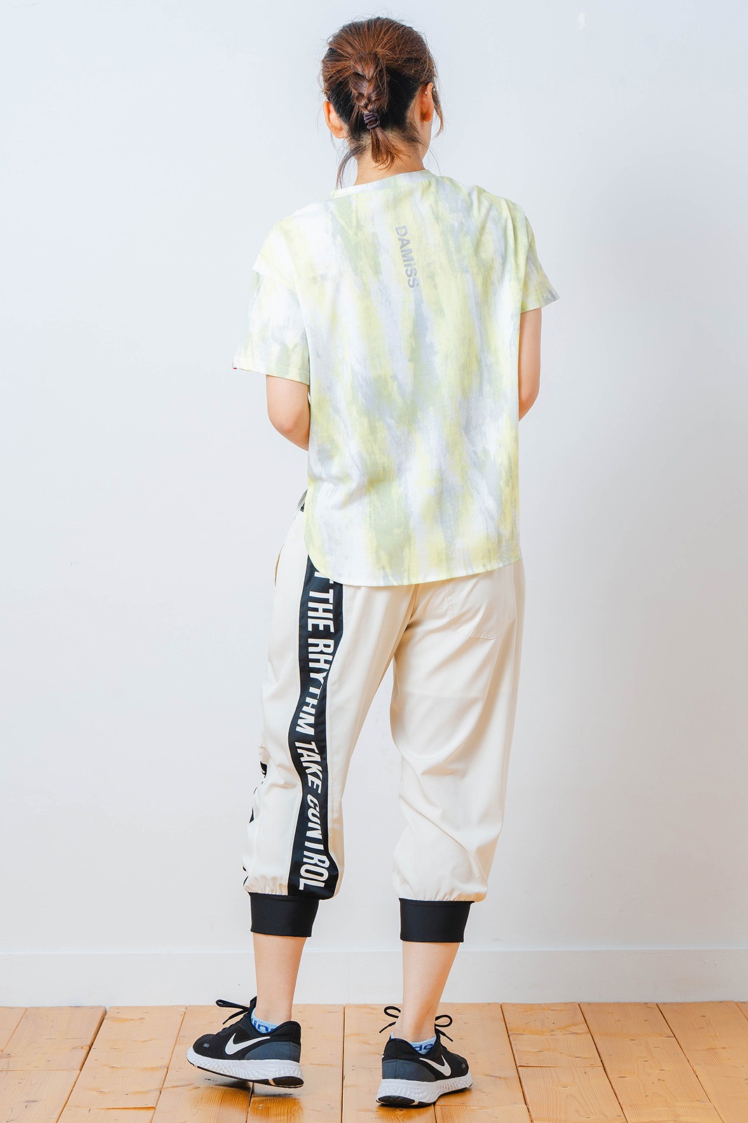 シャドープリント Tシャツ イエロー 1534-1447