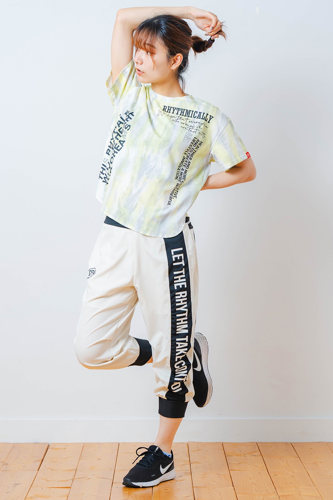 シャドープリント Tシャツ イエロー 1534-1447