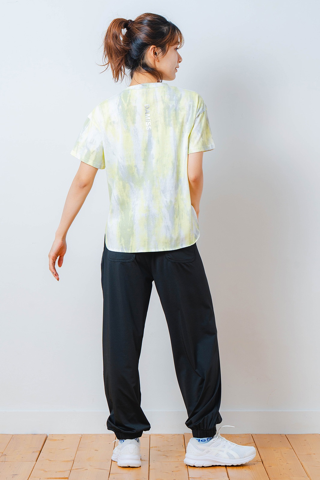 シャドープリント Tシャツ イエロー 1534-1447