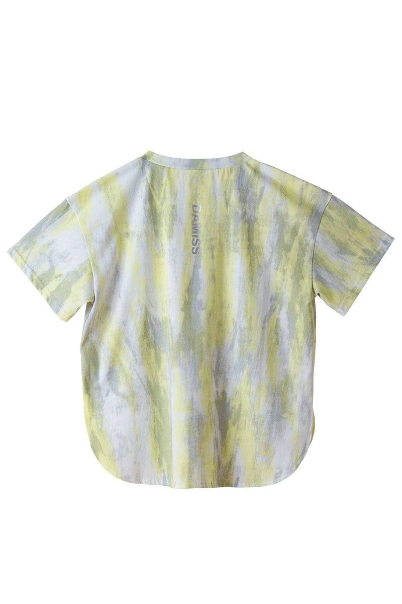 シャドープリント Tシャツ イエロー 1534-1447