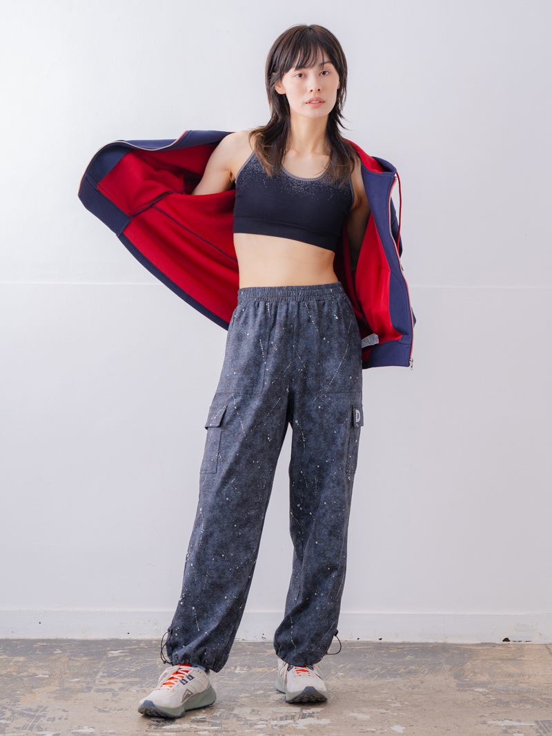 バイカラーラウンドバック パーカー ネイビー 1556-1463