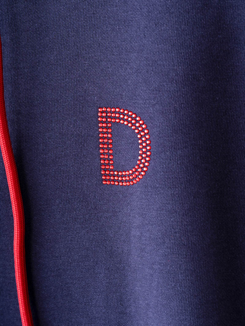 バイカラーラウンドバック パーカー ネイビー 1556-1463