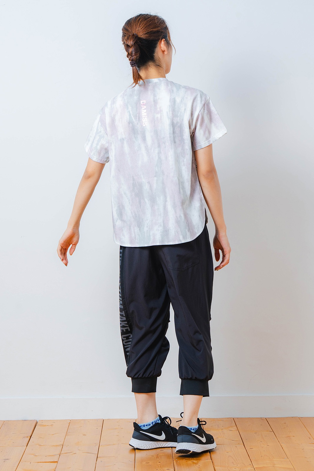 シャドープリント Tシャツ ピンク 1534-1447