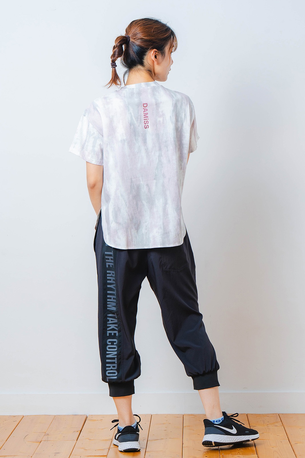 シャドープリント Tシャツ ピンク 1534-1447